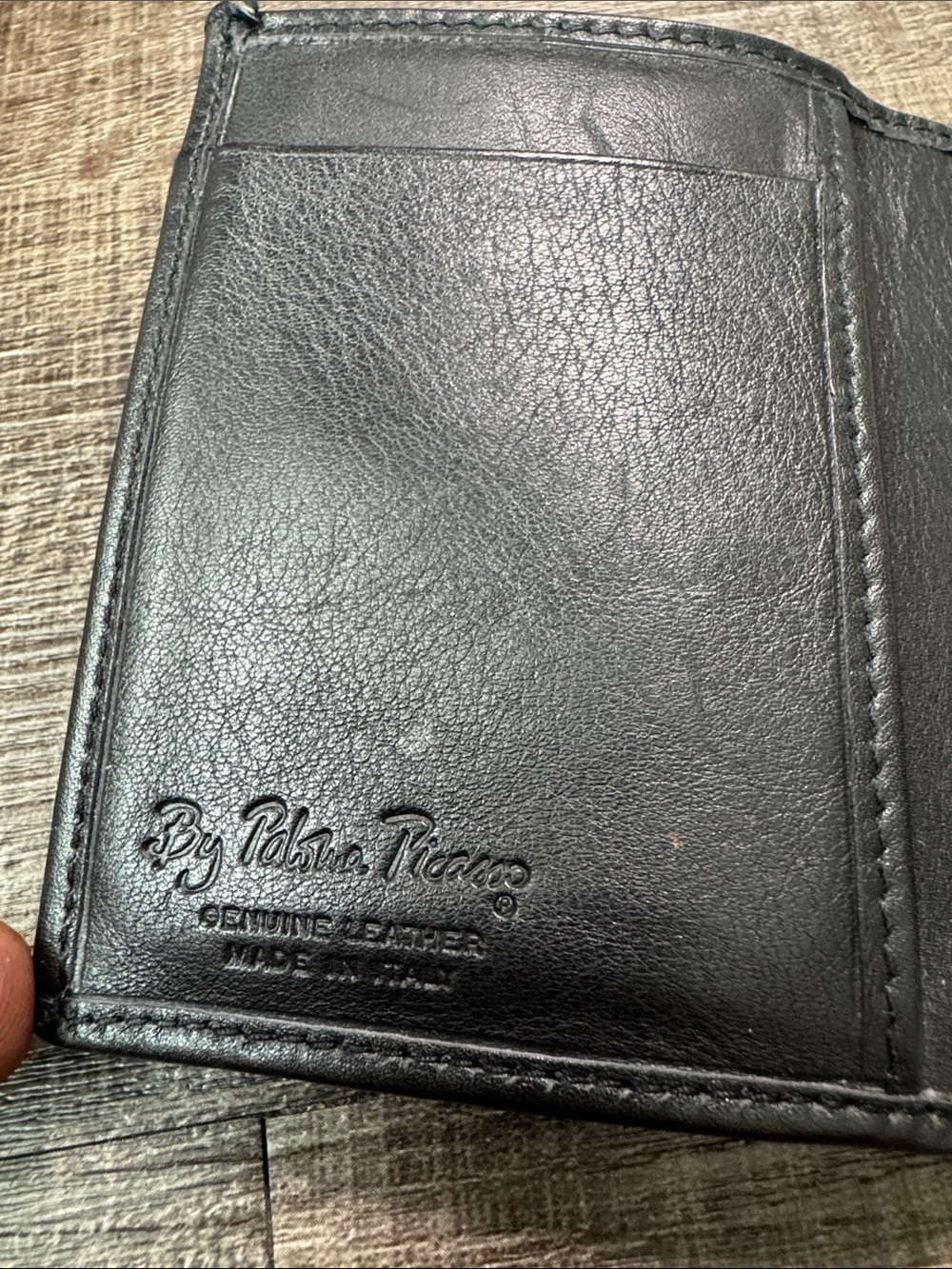 vintage Paloma Picasso black leather wallet - Picture 3 of 7